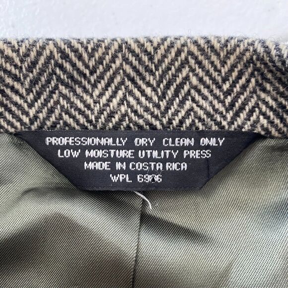John Alexander Men’s Gray Tweed Herringbone Wool Sport Coat Blazer Jacket 46R - Picture 5 of 13